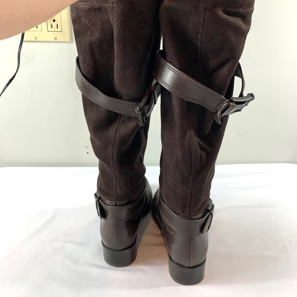 Cole Haan Tall ‘Air Whitley’ Suede and Leather Riding Boot Women's 7 - Picture 5 of 12